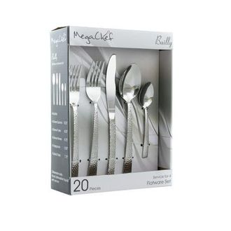 MegaChef Baily 20 Piece Flatware Utensil Set, Stainless Steel Silverware Metal Service for 4 at Nordstrom