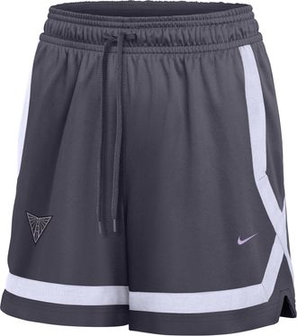 Nike Womens Golden State Valkyries 5 Studio Fleece Basketball Shorts in Grey | IR0877-013