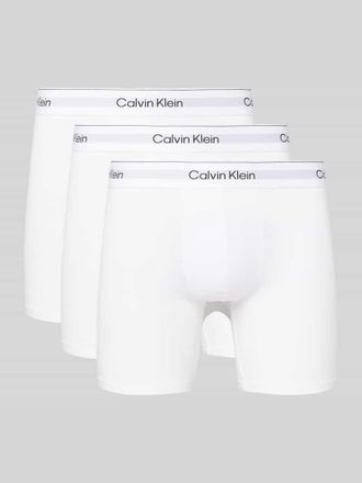 Calvin Klein Underwear Boxershorts mit elastischem Label-Bund im 3er-Pack in Weiss, Größe XXL
