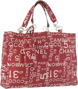 Chanel Pre-owned Tote Bags, female, Red, Size: ONE SIZE Pre-owned Vintage Tote Bag