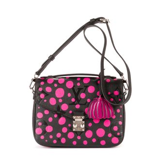 Louis Vuitton Pre-owned Womens Ltd. Ed. Yayoi Kusama Giant Pochette Metis MM Shoulder Bag - Black - One Size