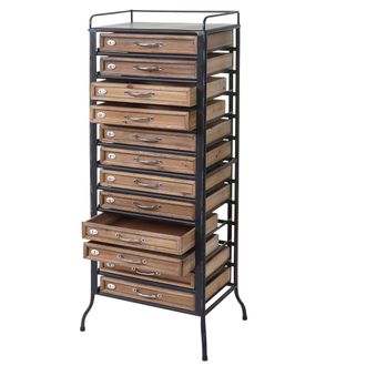 Hhg [nunca Usado] Armario Boticario Hhg-070, Madera Maciza De Abeto Aspecto Shabby Vintage 129x55x38cm