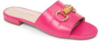 Patricia Green Charlie Slide Sandal in Hot Pink Leather at Nordstrom, Size 8