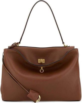 Balenciaga Caramel Leather Medium Rodeo Handbag New Tan T Domesticated Calf Le Borse A Mano