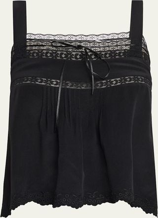 Ciao Lucia Euri Silk Lace Top