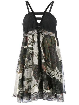 Edun printed dress - women - Silk/Viscose - S - Green