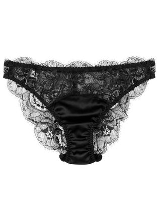 Fleur Of England Fleur OF England Signature Lace Briefs - Black - L
