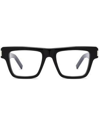 Saint Laurent Eyewear square frame glasses - Black