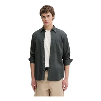 Marc O'Polo Casual Shirts - Heren - Casual Overhemden - Groen - M - Overhemden