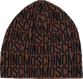 Moschino Accessoires, Dames, Bruin, ONE Size, Wol, Muts