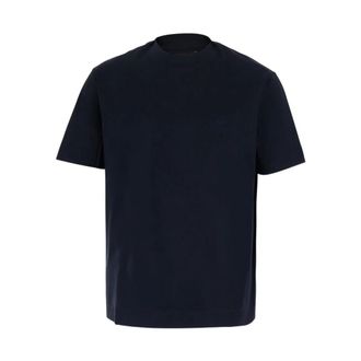 Emporio Armani Katoenen T-shirt met ronde hals - Heren - T-shirts - Blauw - M - Katoen - Tops