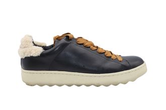 Coach Coach C101 sneakers met schapenvachtvoering in zwart leer