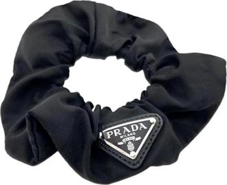 Prada Pre-owned Accessories, female, Black, Size: ONE SIZE Pre-owned Vintage Nylon Hair Accessory