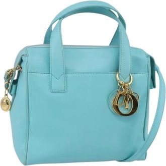 Dior Pre-owned Handbags, female, Blue, Size: ONE SIZE Pre-owned Vintage Hand Bag