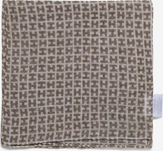 Hemisphere Einstecktuch aus Wolle und Leinen Rade