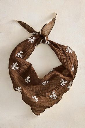 Terrain Embroidered Gauze Bandana