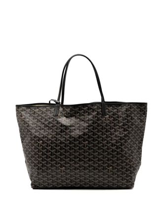 Goyard 2011 Goyardine Saint Louis GM tote bag - women - Fabric/Calf Leather - One Size - Black