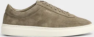 BOSS Mens Kieran suede sneakers Men