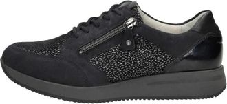 Waldl&auml;ufer H-Agnes Veterschoenen Laag - Dames - Sneakers - Blauw - 41 EU - Schoenen