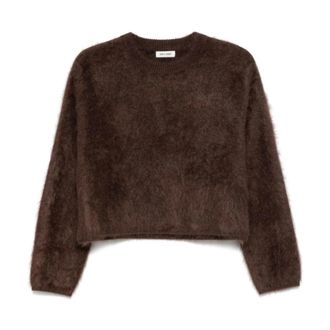 Soft Goat Jersey Cepillado - Knitwear - Mujer - Marr&oacute;n - S