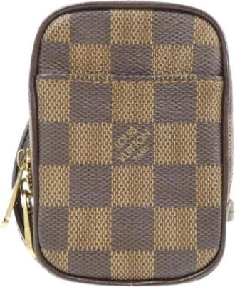 Louis Vuitton Pre-owned Mini Bags, female, Brown, Size: ONE SIZE Pre-owned Canvas Pouch