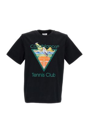 Casablanca Tennis Club Icon Printed Classic T-Shirt