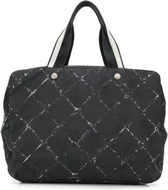 Chanel Pre-owned Polyester chanel-bags - Dames - Vintage Handtas - Blauw - ONE Size - Polyester - Vintage