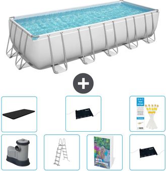 Bestway Piscina Bestway Power Steel Rectangular - 640x274x132 Cm - 8-piezas S562