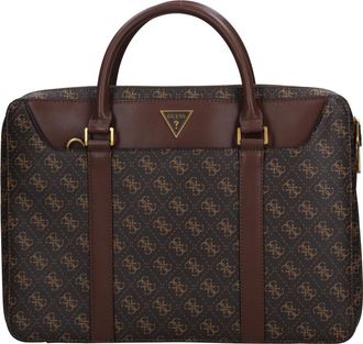 Guess Tassen, Heren, Bruin, ONE Size, Leer, Laptop Bags & Cases