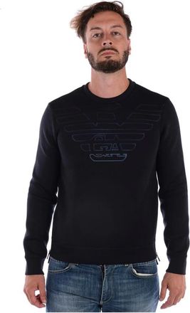 Emporio Armani Hooded Sweatshirt - Heren - Sweatshirts - Blauw - XL - Katoen - Hoodies & sweatvesten