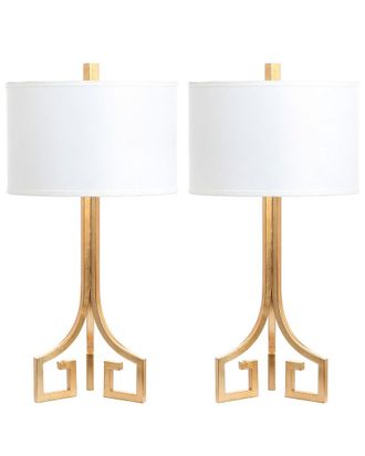 Safavieh Set Of 2 Arabelle Hardback 27.5In Table Lamps