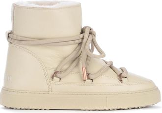 INUIKII Classic Cream Nappa Boots - Dames - Winterlaarzen - Beige - 38 EU - Leer - Schoenen
