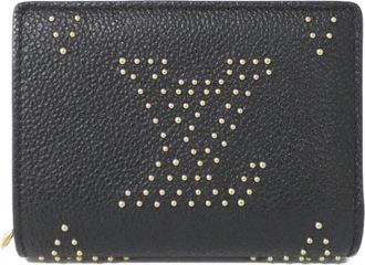 Louis Vuitton Black Leather Wallet (Bi-Fold) (Pre-Owned)