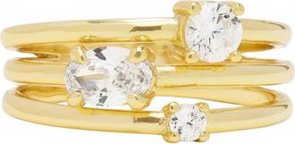 Melinda Maria Womens Nina Stacked Ring In Gold