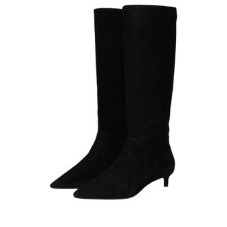 Cole Haan Goto Janece Dress Boot Black Suede W34341 Womens