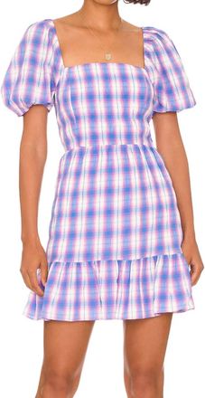 BB Dakota Plaid With My Heart Mini Dress In Multi