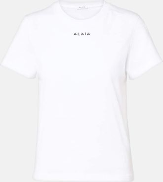Alaia Printed cotton jersey T-shirt