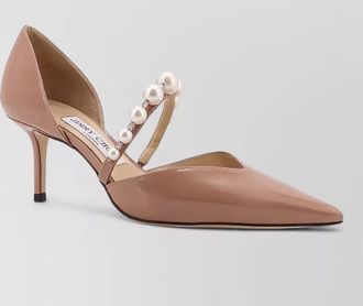 Jimmy Choo London aurelie pumps patent leather pearls strap