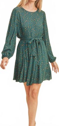 Paper Crane Bristol Mini Dress In Teal