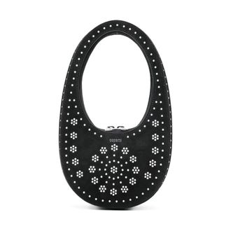 Coperni Tassen, Dames, Zwart, ONE Size, Floral Top Zip Handbag