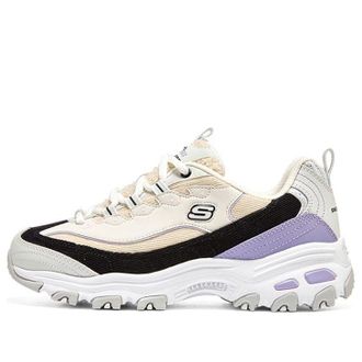 Skechers (WMNS) Skechers DLITES 1.0 Beige Purple 896148-MLT