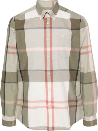 Barbour Harris tartan-checked shirt - men - Cotton - L - Green