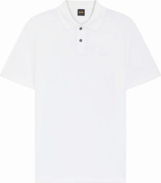 HUGO BOSS Mens Boss Prime Cotton Piqu&eacute; Polo - White - Size: 36