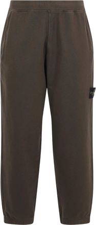 Stone Island Compass Logo Cropped Sweatpants