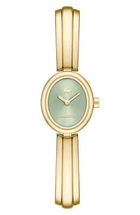 Lacoste Suzanne Oval Bracelet Watch, 18.5mm x 25mm in Green at Nordstrom