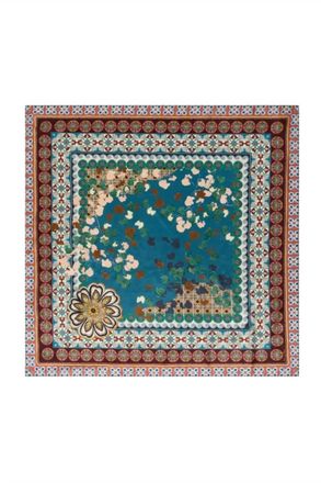 Johnny Was Womens Medium Silk Scarf In Descanso
