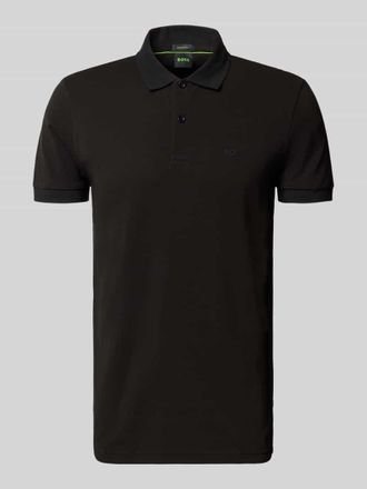 HUGO BOSS Regular Fit Poloshirt aus reiner Baumwolle Modell PIO 1 in Black, Gr&ouml;&szlig;e XL