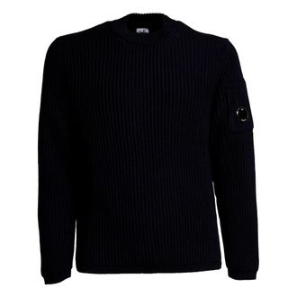 C.P. Company C.p. Company, Truien & Vesten, Heren, Blauw, L, Wol, Re-Wool Crewneck Knit