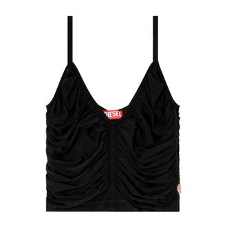 Diesel Sleeveless Tops, female, Black, M, Sleeveless Top