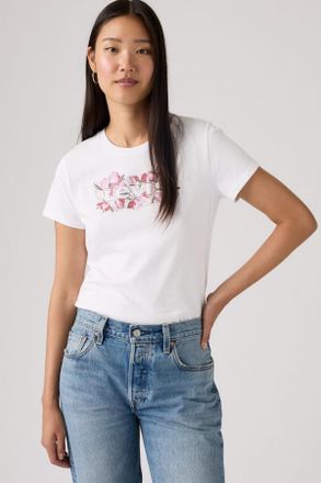 Levi's Perfect Tee - Donna - XL - Arancione / Blake Brushstroke French Vanilla